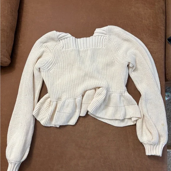 Cleobella Women's Loura Sweater Knit Stretch Cream Size S NWT - Picture 11 of 13